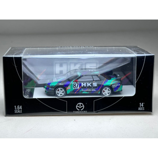 🔺Nissan GTR R32 HKS เปิดฝากระโปรงได้ Scale 1:64 ยี่ห้อ Timemicro