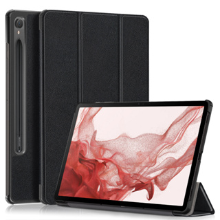 เคส เคสแท็บเล็ต Samsung Galaxy Tab S9 11inch X710 Case Tri-fold Magnetic Smart Flip Cover Full Coverage Casing