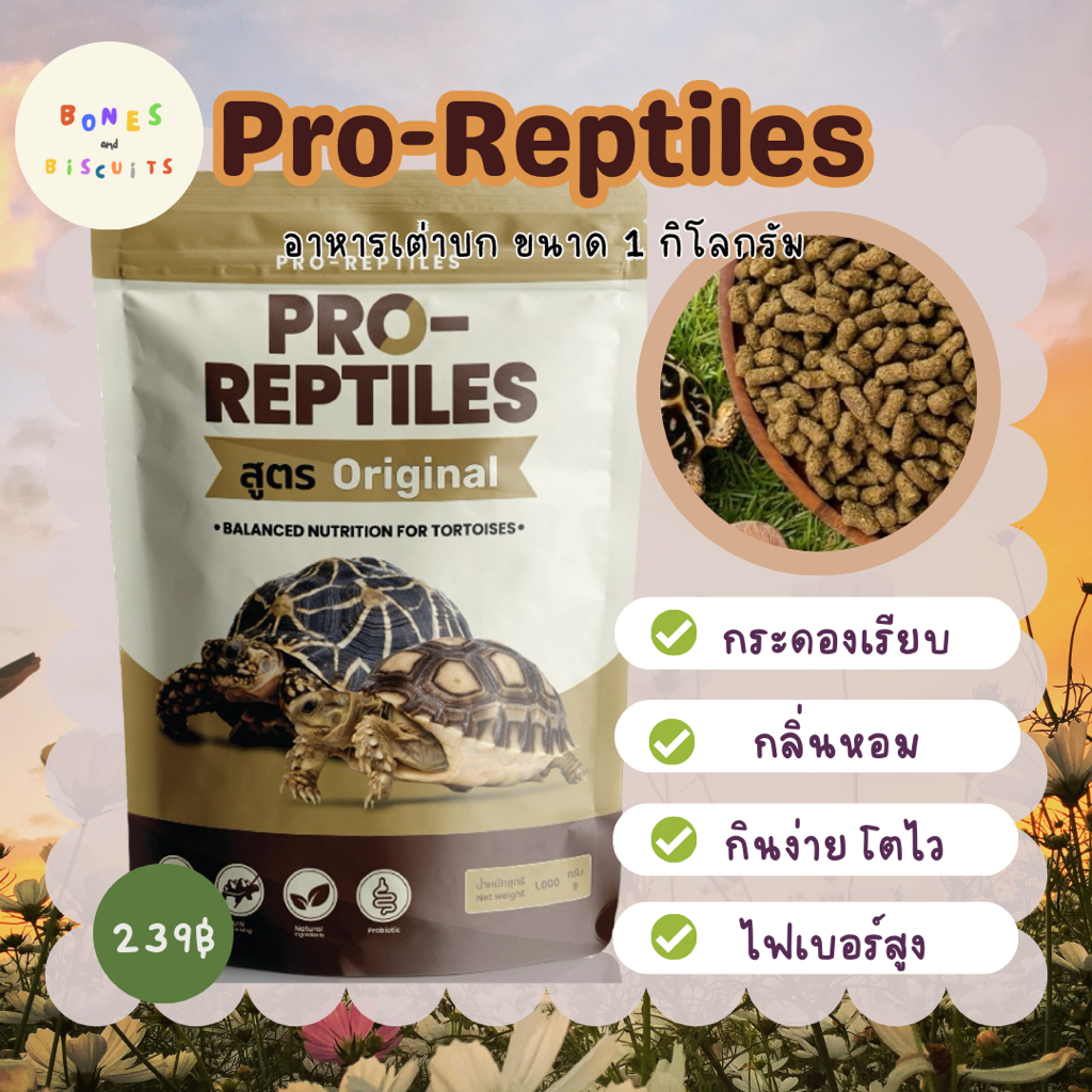 อาหารเต่าบก-pro-reptiles-สูตร-original-1-กิโลกรัม