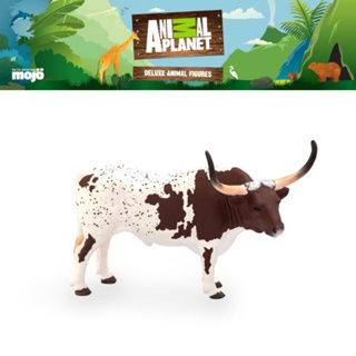 โมเดล ของเล่นเด็ก Animal Planet Model 387222P Texas Longhorn Bull
