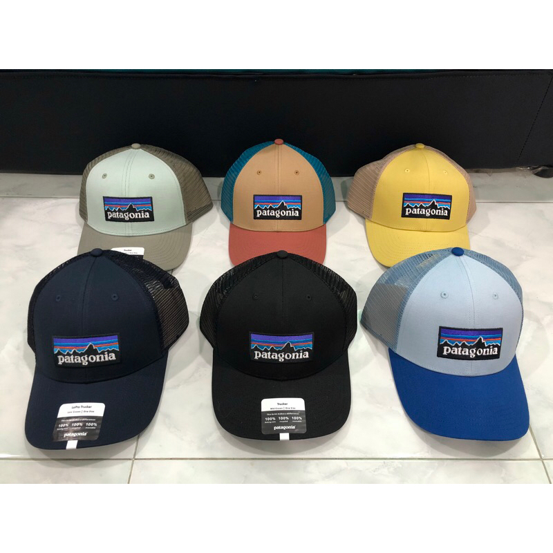 ของแท้-หมวก-patagonia-p-6-logo-trucker-hat-พร้อมส่ง