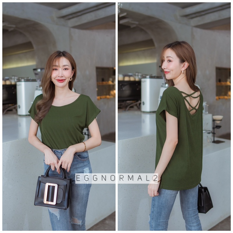 la-dress-l41-1091-เสื้อคอยูกุ้น-ด้านหลังไขว้