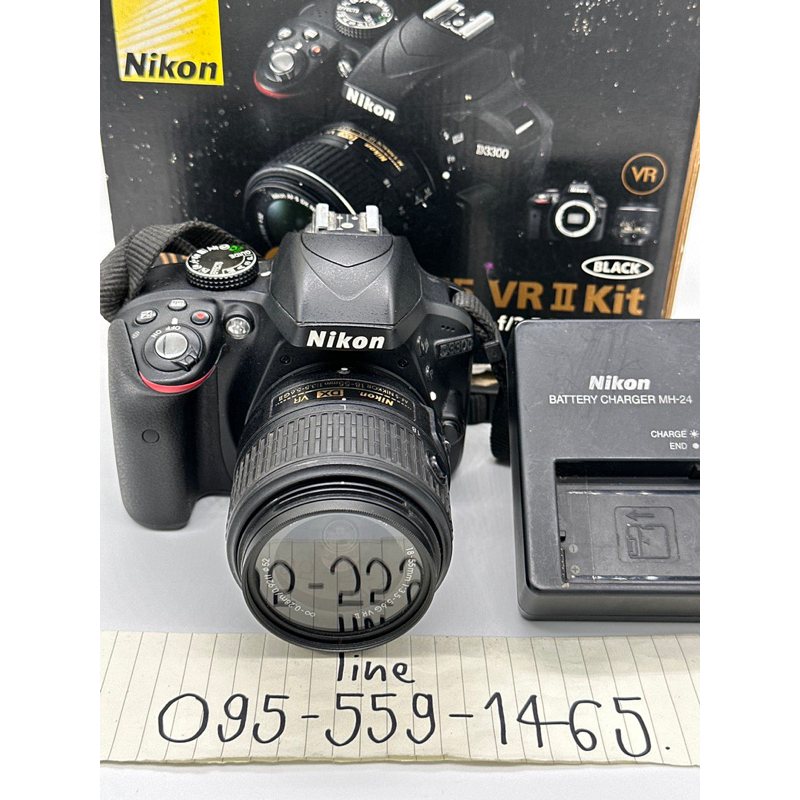 กล้อง-nikon-d3300-ติดเลนส์-18-55-สภาพสวย-ชัตเตอร์-8-พัน