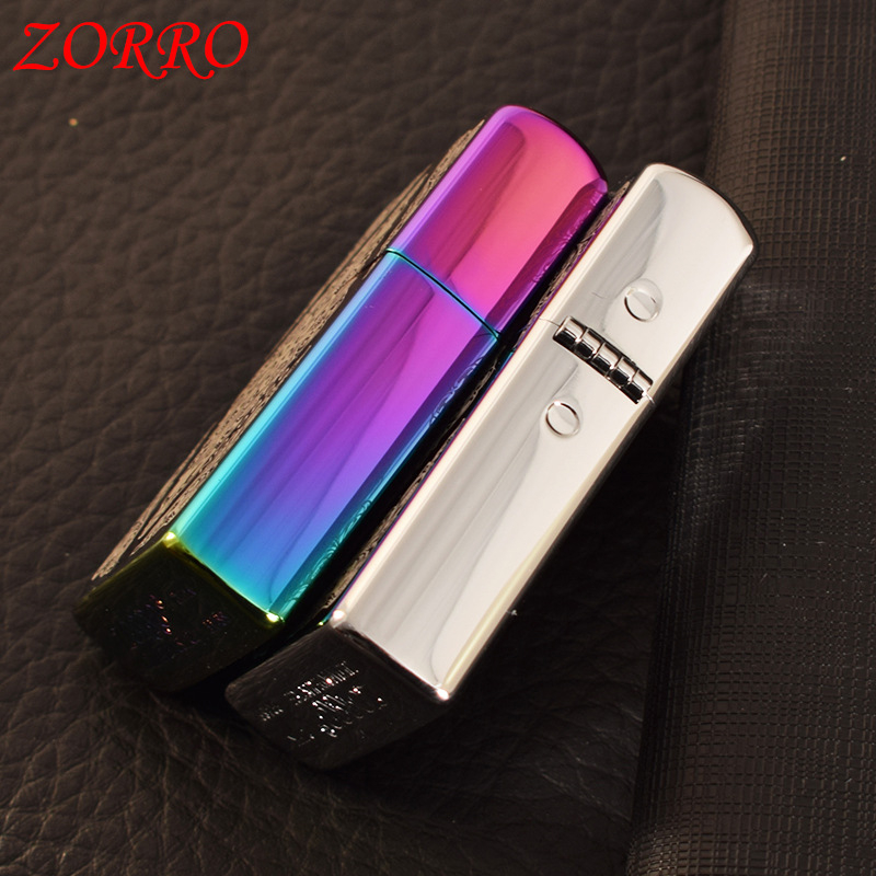 zorro-ไฟแช็คน้ำมันลายข้าวหลามตัด-พร้อมส่ง