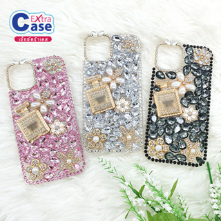 พร้อมส่งจากไทย!! เคสวีโว่ Y02 Y02s Y12/Y17 Y21 V25 V27เคสมือถือใส TPU ขอบนิ่ม ติดอะไหล่โลหะน้ำหอมดอกไม้ประดับเพชรคริสตัล