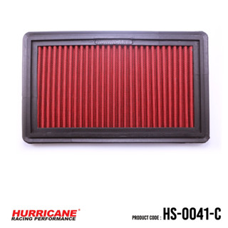 HURRICANE กรองอากาศสแตน , ผ้าแดง Honda Accord Type R HS-0041