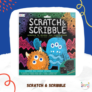 Scratch&amp;Scribble  กระดาษขูดสีรุ้ง ชุดใหญ่  ลายสวย แบรนด์ooly 💯🇺🇸พร้อมส่งค่ะ