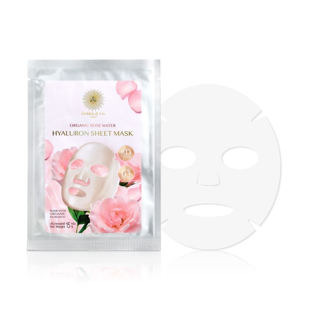 golden-amp-co-thailand-golden-organic-rose-water-hyaluron-sheet-mask-15g-มาส์ก-เพิ่มความชุมชื่น-ผิวดูแลกระจ่าง