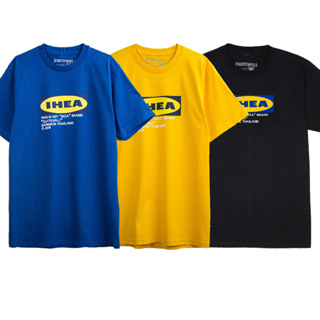 ภาพขนาดย่อของสินค้าQWT22 23 24 25 IHEA เสื้อยืด 4 สี น้ำเงิน เหลือง ดำ