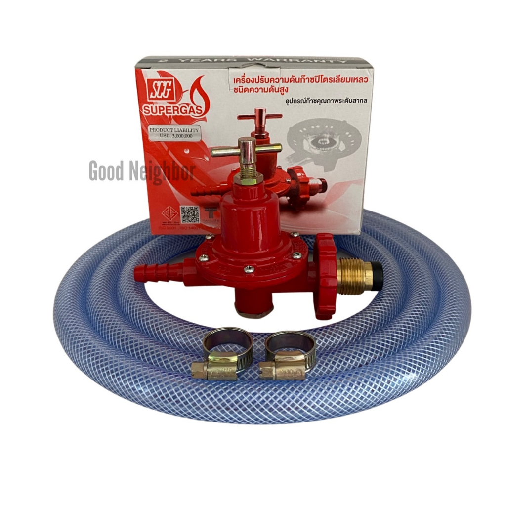 SCG หัวปรับแก๊สแรงดันสูง ไม่มีเซฟตี้ รุ่น R924 เกลียวทองเหลือง ใช้ ...