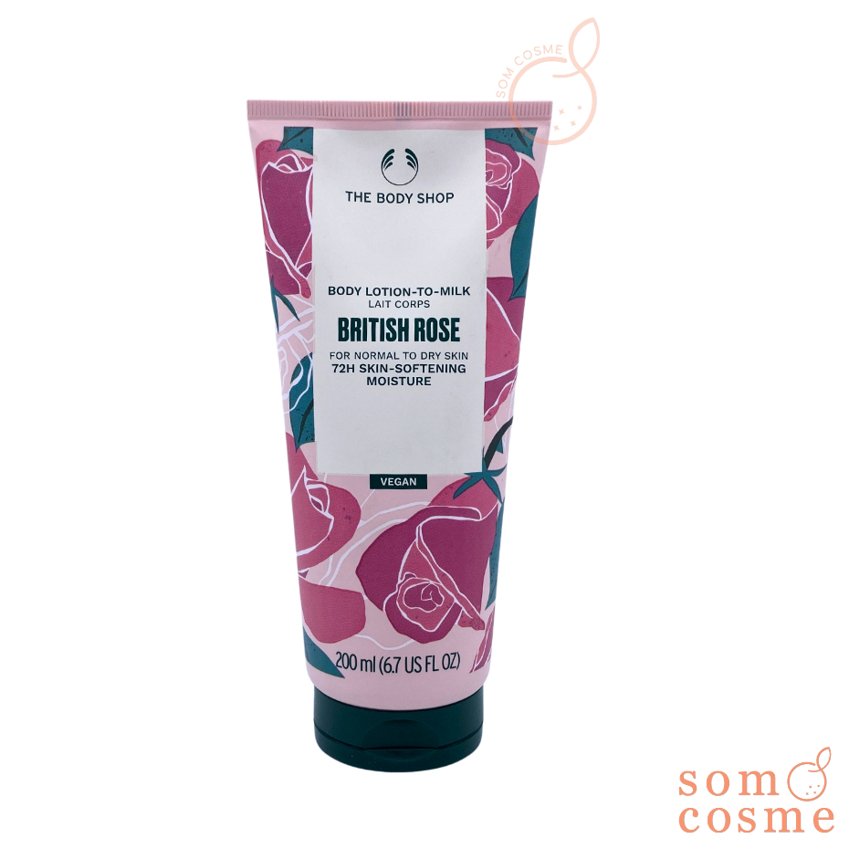 The Body Shop Body Lotion To Milk British Rose 200ml. Shopee Thailand