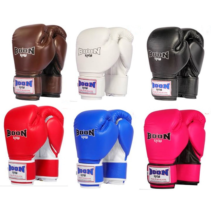 BOON Boxing Gloves Classic ฺ(8,10,12,14,16 oz) นวมซ้อมมวยไทย บุญมวยไทย