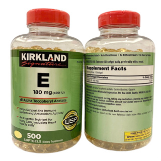 🔥🔥Exp.05/2026 Kirkland Vitamin E 500 เม็ด