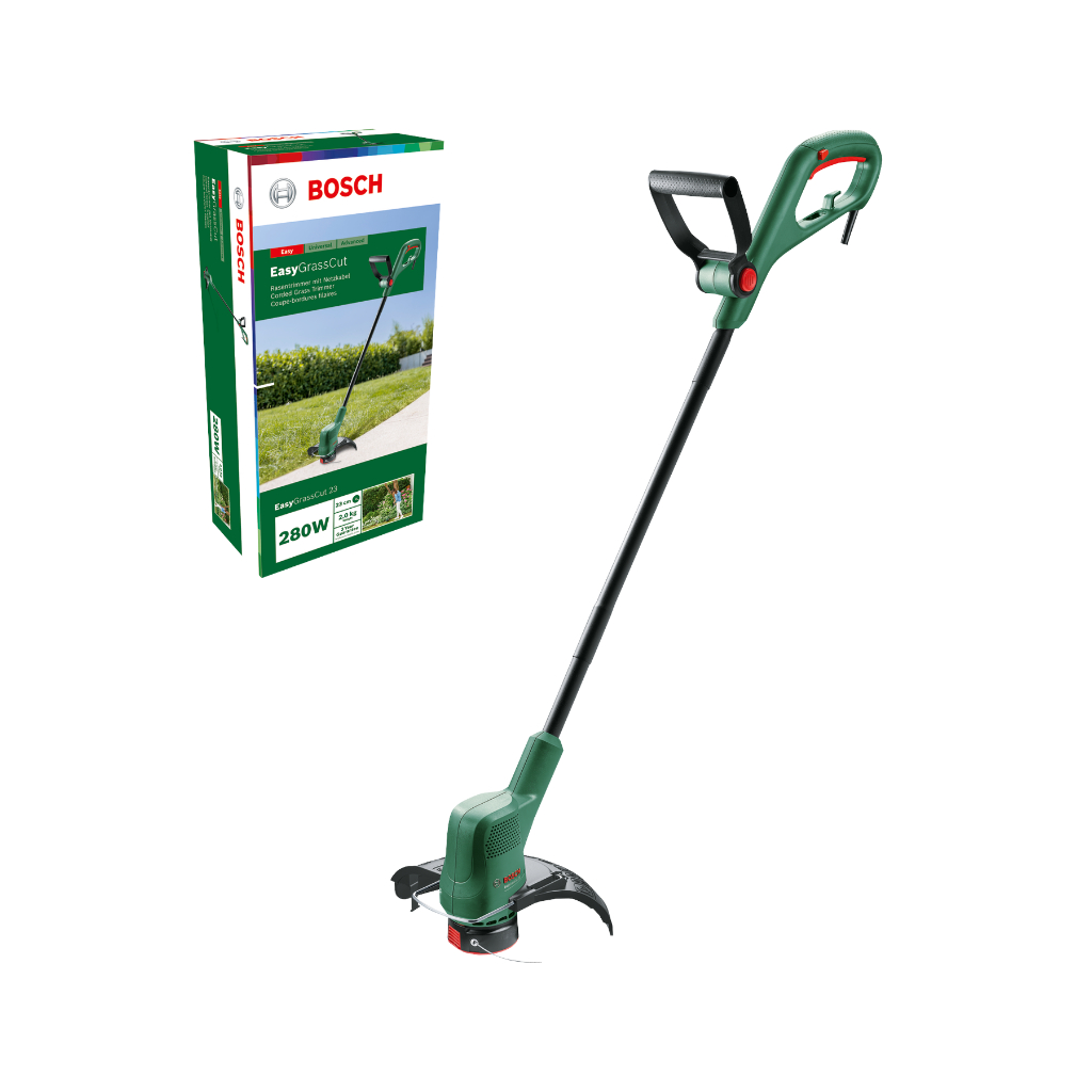 BOSCH Easy grass cut 23 เครื่องตัดหญ้า เครื่องตัดหญ้าไฟฟ้า เครื่องเล็มหญ้า น้ำหนัก 2 กิโล 280W ของแท้