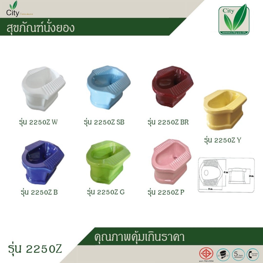 city-โถส้วมนั่งยอง-ฐานสูง-มีทั้งหมด-6-สี-โถส้วม-นั่งยอง-รุ่น2250z