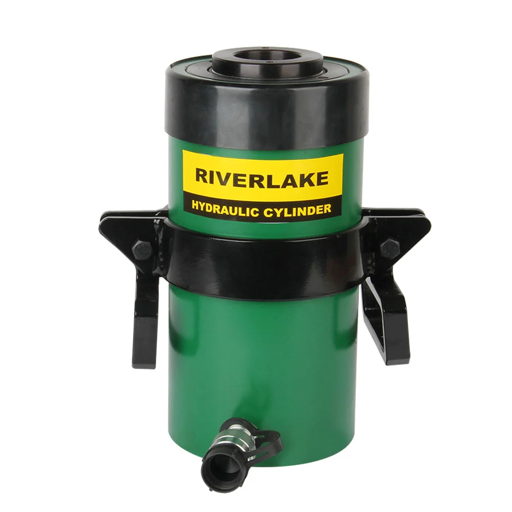 Hollow Hydraulic Cylinder 60 Ton Stroke 153 mm. Model RCH606