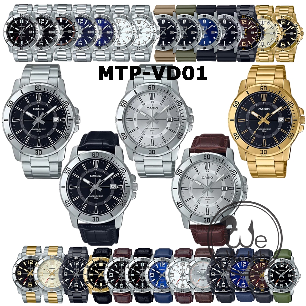 รูปภาพของCasio รุ่น MTP-VD01B MTP-VD01D MTP-VD01SG MTP-VD01G MTP-VD01L นาฬิกาชาย ทรง Sport ขนาด 45 มม. ประกัน1ปี MTPVD01ลองเช็คราคา