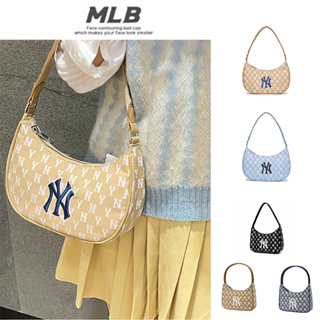 MLB NY UNISEX CURVED CAPNY NEW YORK YANKEE กระเป๋าถือแฟชั่นใหม่ ผ้าแคนวาส สำหรับผู้หญิง