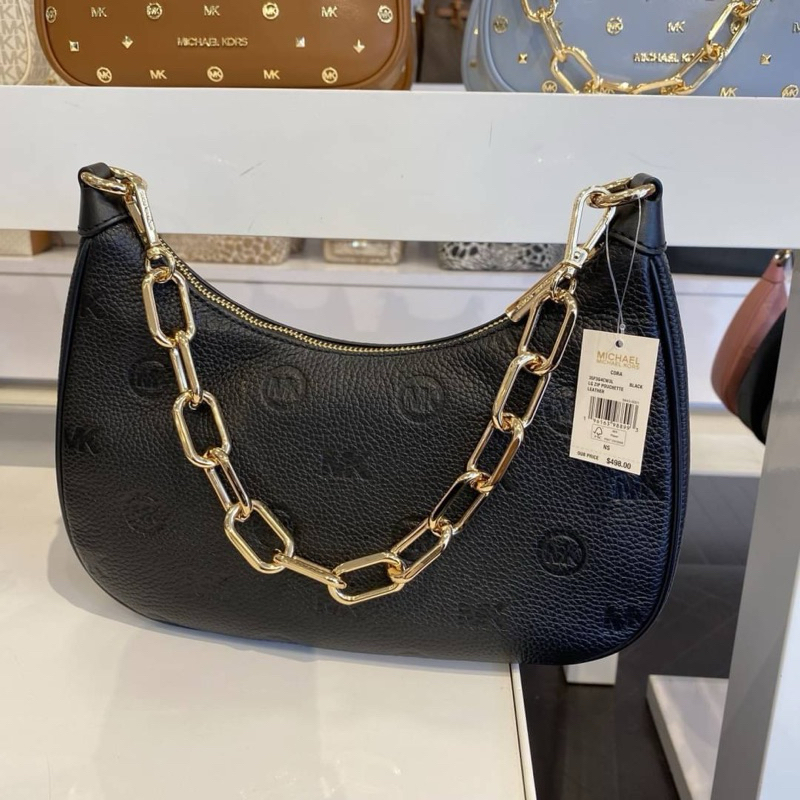 🎀(สด-ผ่อน) 35F3G4CW3L MICHAEL KORS CORA LARGE POCHETTE SHOULDER