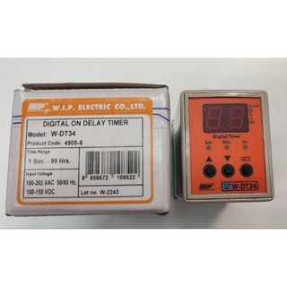 WIP ดิจิตอลทามเมอร์ รุ่น W-DT34 สวิทซ์ นาพิกา Digital Timer 220VAC นาพิ ...