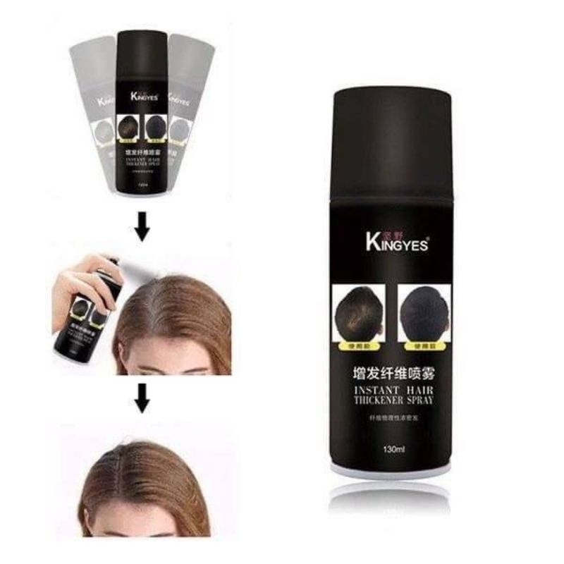 kingyes hair spray สเปรย์ปิดผมบาง สเปรย์ผมไฟเบอร์ ปิดผมบาง แก้ปัญหา