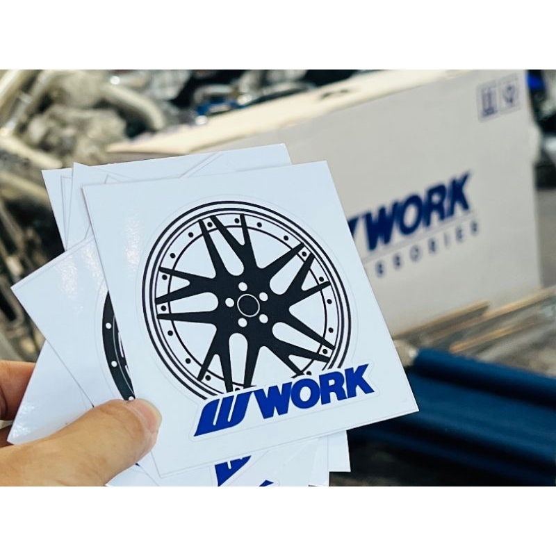 สติ๊กเกอร์ ติดรถ W works sticker car สติ้กเกอร์ซิ่ง สติ๊กเกอร์แต่ง ...