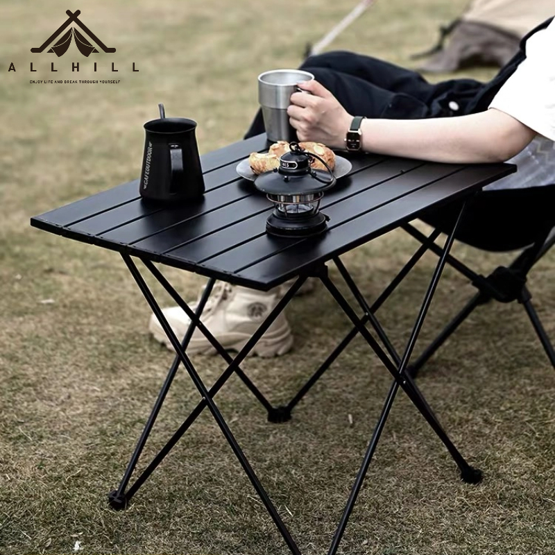 ALLHILLโต๊ะพับอลูมิเนียม ตั้งแคมป์ Camping ปิกนิค พร้อมตาข่ายเก็บของ ...