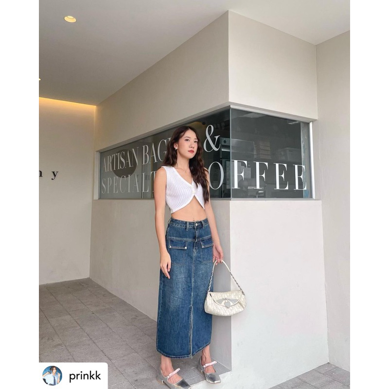 coffee-skirt-พร้อมส่ง