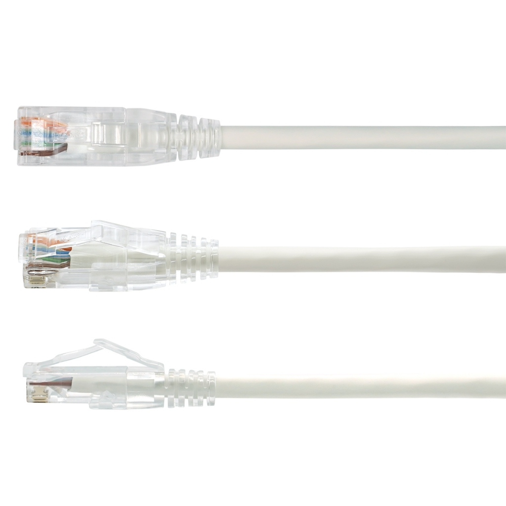 สายแลน สายพ่วง CAT 6E RJ45 LINK ขนาด 1 เมตร สีขาว Ethernet Cable 3.2 ft ...