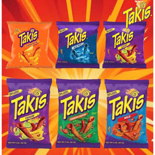 [แท้ 100%] ขนมยอดฮิต นำเข้า 🇺🇸 ขนมเผ็ด ขนมลิ้นฟ้า Takis หลายรส เปรี้ยวแสบ เผ็ดซี๊ด