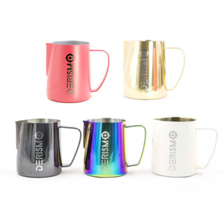 DERISMO PITCHER เหยือกตีฟองนม 350ml/450ml/600ml พิชเชอร์ ถ้วยตีฟองนม สแตนเลส Stainless Milk Pitcher