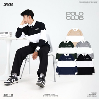 LOOKER-เสื้อโปโล แขนยาว “LOOKER” มีให้เลือก 5 สี (9%Clothing)