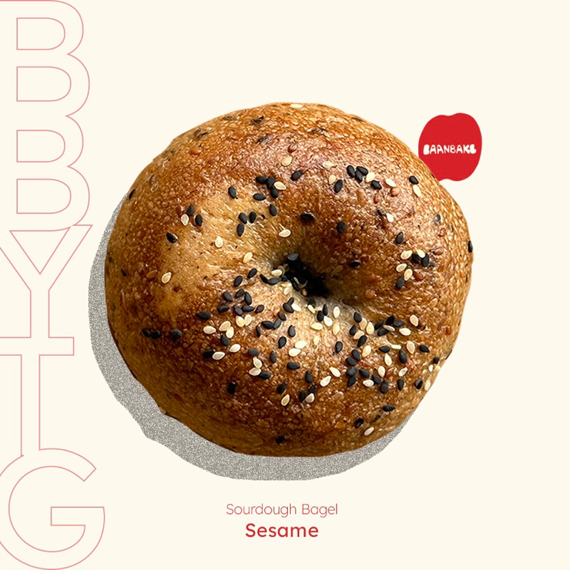 sourdough-sesame-bagel-ขนมปังเบเกิลงา-มีราคาขายส่งสำหรับร้านค้า