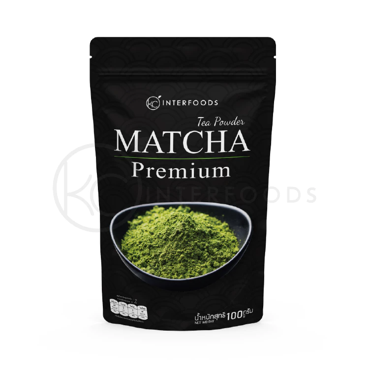 ผงชาเขียวมัทฉะ 100% สูตรพรีเมียม 100 กรัม (Matcha Greentea Powder 100%)
