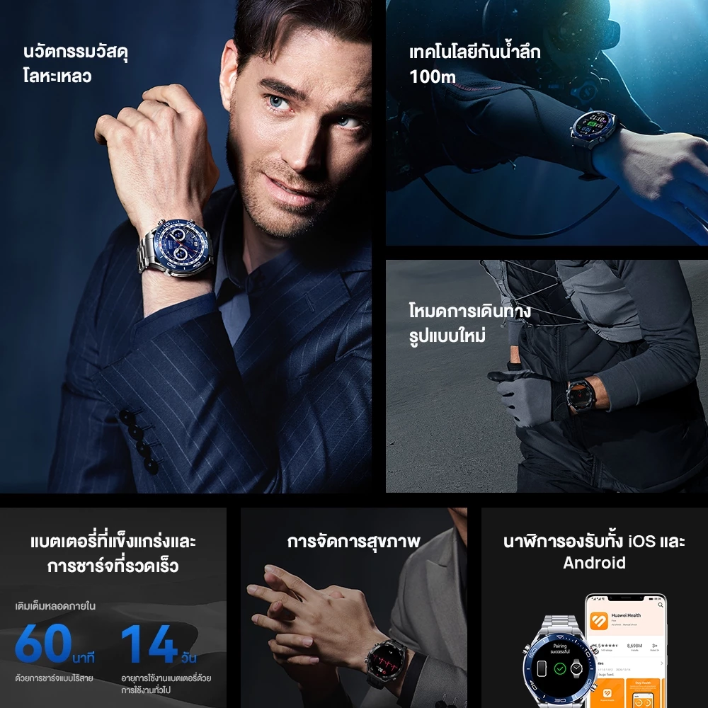 HUAWEI Watch Ultimate สมาร์ทวอช นาฬิกา smart watch ร้านค้าอย่างเป็นทางการ https://wayoza.com
