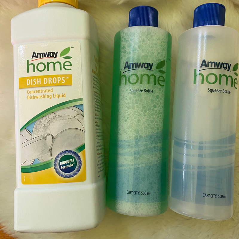 น้ำยาล้างจานแอมเวย์ Amway squeeze bottle ขวดเปล่า ขวดบีบ ขวดพร้อมน้ำยาล้างจาน 1;5 Shopee Thailand