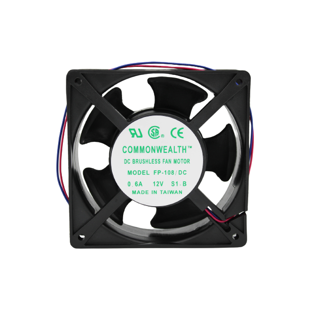 FP108/DC, FP1081 S1BW พัดลมระบายความร้อน 4.5″ ทรงสี่เหลี่ยม ≈120*120
