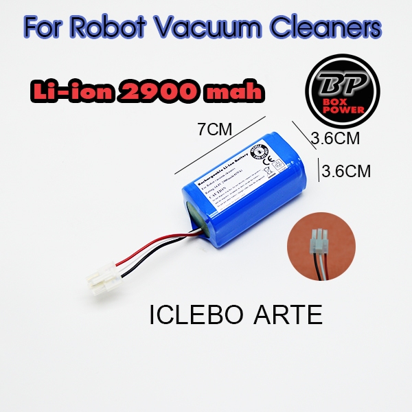 แบตเตอรี่สำหรับหุ่นยนต์ดูดฝุ่น รุ่น ICLEBO ARTE ,POP Li-ion 2900 mAh 14 ...