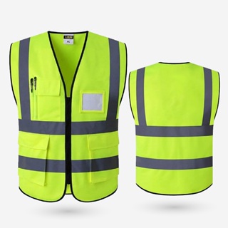 เสื้อกั๊กสะท้อนแสง เพื่อความปลอดภัย เสื้อจราจร  Vest BWS