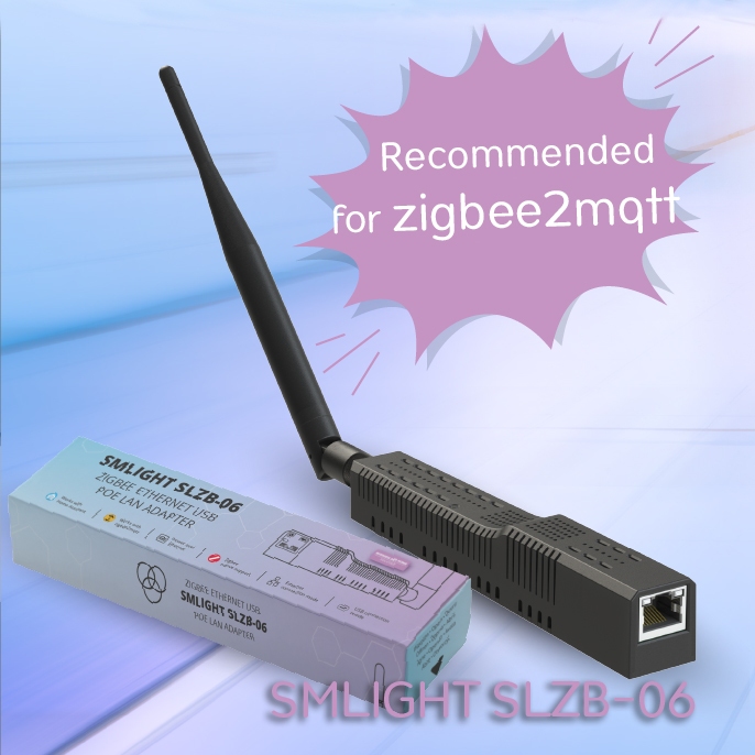 Coordinateur Zigbee & Thread SMLIGHT SLZB-MR2 - Compatible Home Assistant, Zigbee2MQTT - Ethernet, USB, PoE