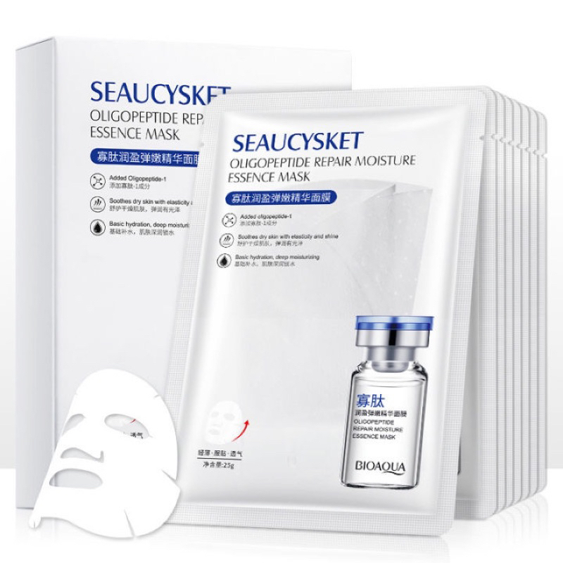 SEAUCYSKET BlOAOUA มาส์กเอสเซ้นต์โอลิโกเปปไทด์ ให้ความชุ่มชื้น บํารุง ...