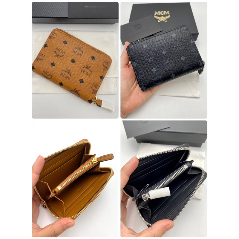 พร้อมส่ง-sale-8399-shop-king-กระเป๋าสตางค์-mcm-ใส่บัตร-เหรียญ-น่ารัก-พกพาสะดวก-อปก-กล่อง-การ์ด-ถุงผ้า