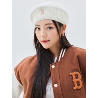 แท้ 💯 MLB Dia Monogram Wool/Fleece/ knit Beret NY/ Yankees หมวกเบเร่ต์ สีดำ สีขาว สีชมพู สีน้ำตาล สีเหลืองมัสตาร์ด