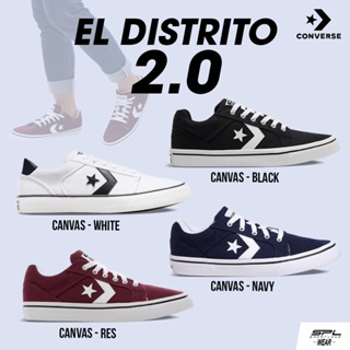 สินค้า Converse  Collection คอนเวิร์ส รองเท้าสเก็ตบอร์ด เซิร์ฟสเก็ต รองเท้าผ้าใบ UX El Distrito 2.0 OX รุ่น 167010CF1REXX / 167008CU0BK /  167009CF1NAXX / 167007CU0WW (2000)