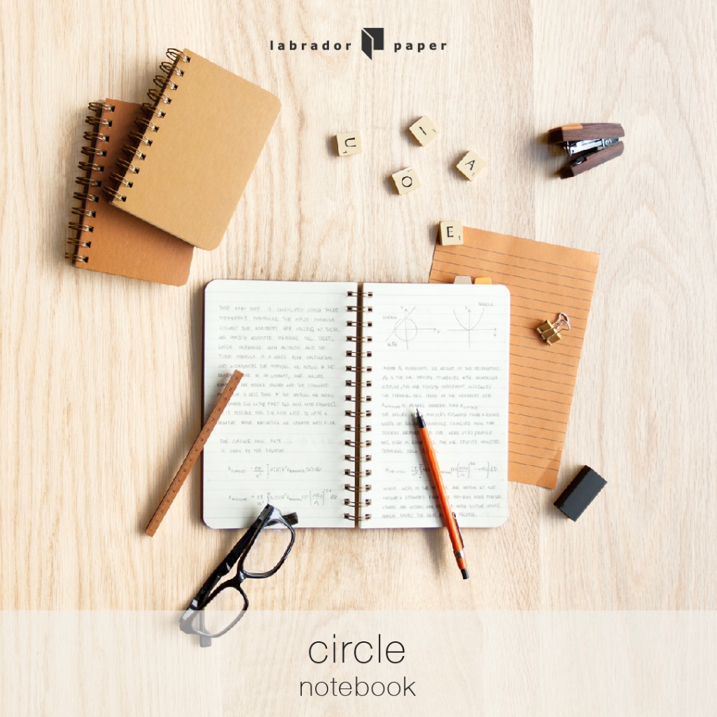 labrador Notebook circle S (plain) green read สมุดโน๊ตแบบห่วง A6 (ไม่มี ...