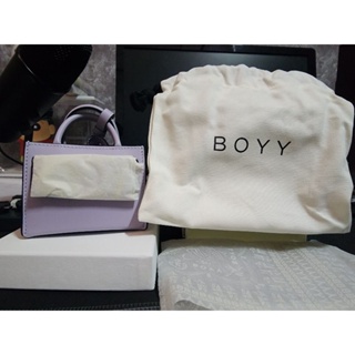 Boyy Bobby Charm Bag in Grey Leather ref.606783 - Joli Closet