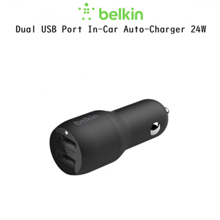 Belkin Dual USB Port In-Car Auto-Charger 24W หัวชาร์จในรถยนต์2Portเกรดพรีเมี่ยมCharger 4.8A สำหรับ ชารจ์ในรถยนต์