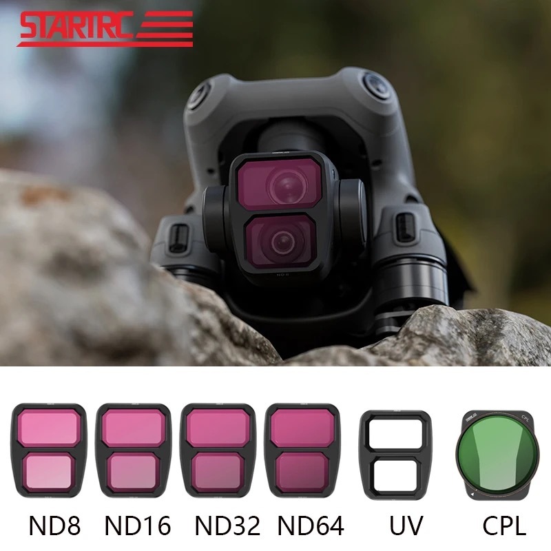 Set Filtri ND/PL Per DJI Air 3S - ND8/PL, ND16/PL, ND32/PL, ND64/PL 4 Pezzi - Foto 4
