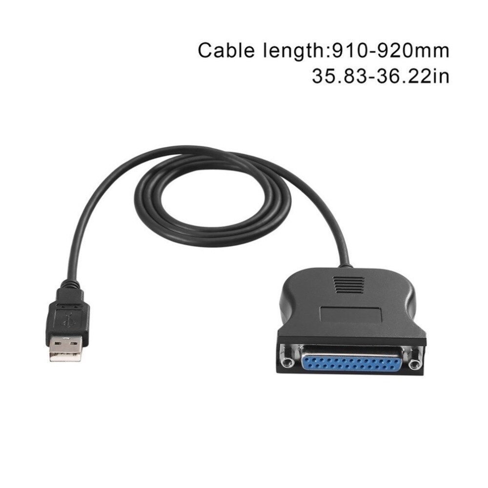 สายแปลง USB to 25Pin DB25 Parallel Printer Cable Adapter Cord Converter