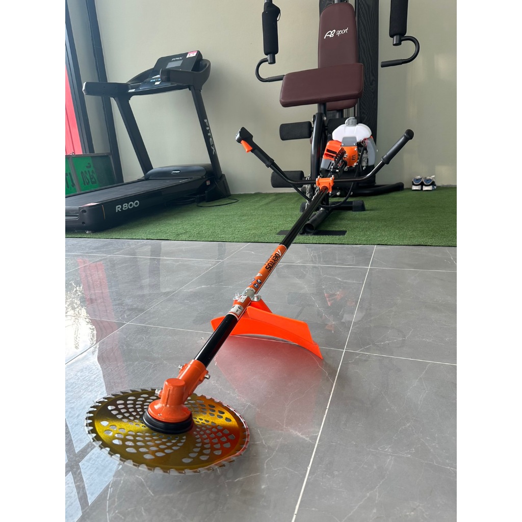 ADEYTOS เครื่องตัดหญ้า รุ่น DT411-1-ORANGE เครื่อง 2จังหวะ 42 ซีซี 2.5 เเรงม้า แถมใบมีด3แบบใบวงเดือน/ใบมีดตรง12"และกระปุกเอ็น